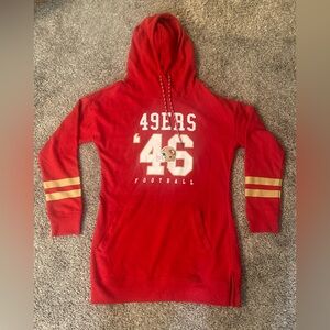 49ers hoodie dress